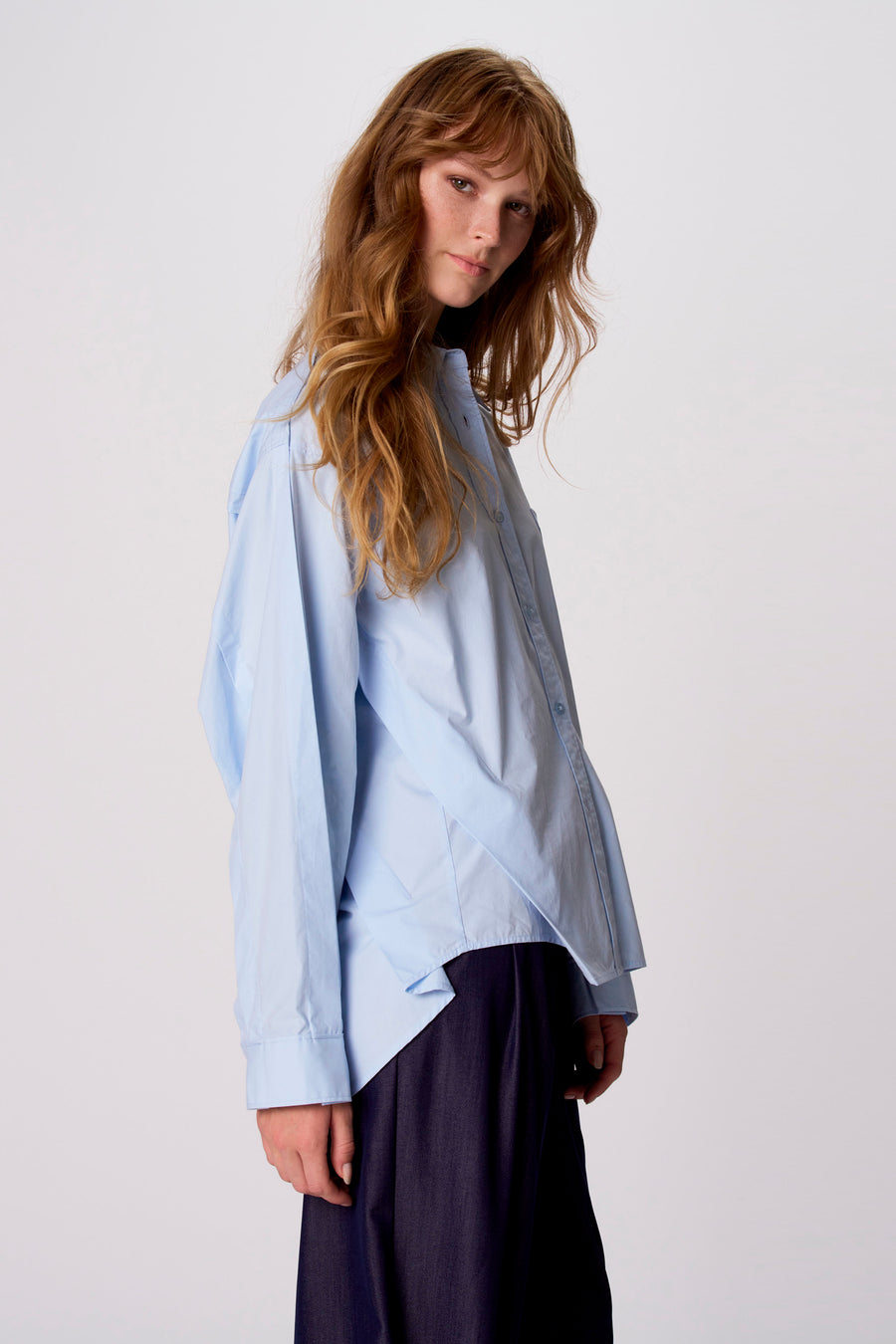Hemd met lange mouwen - blauw