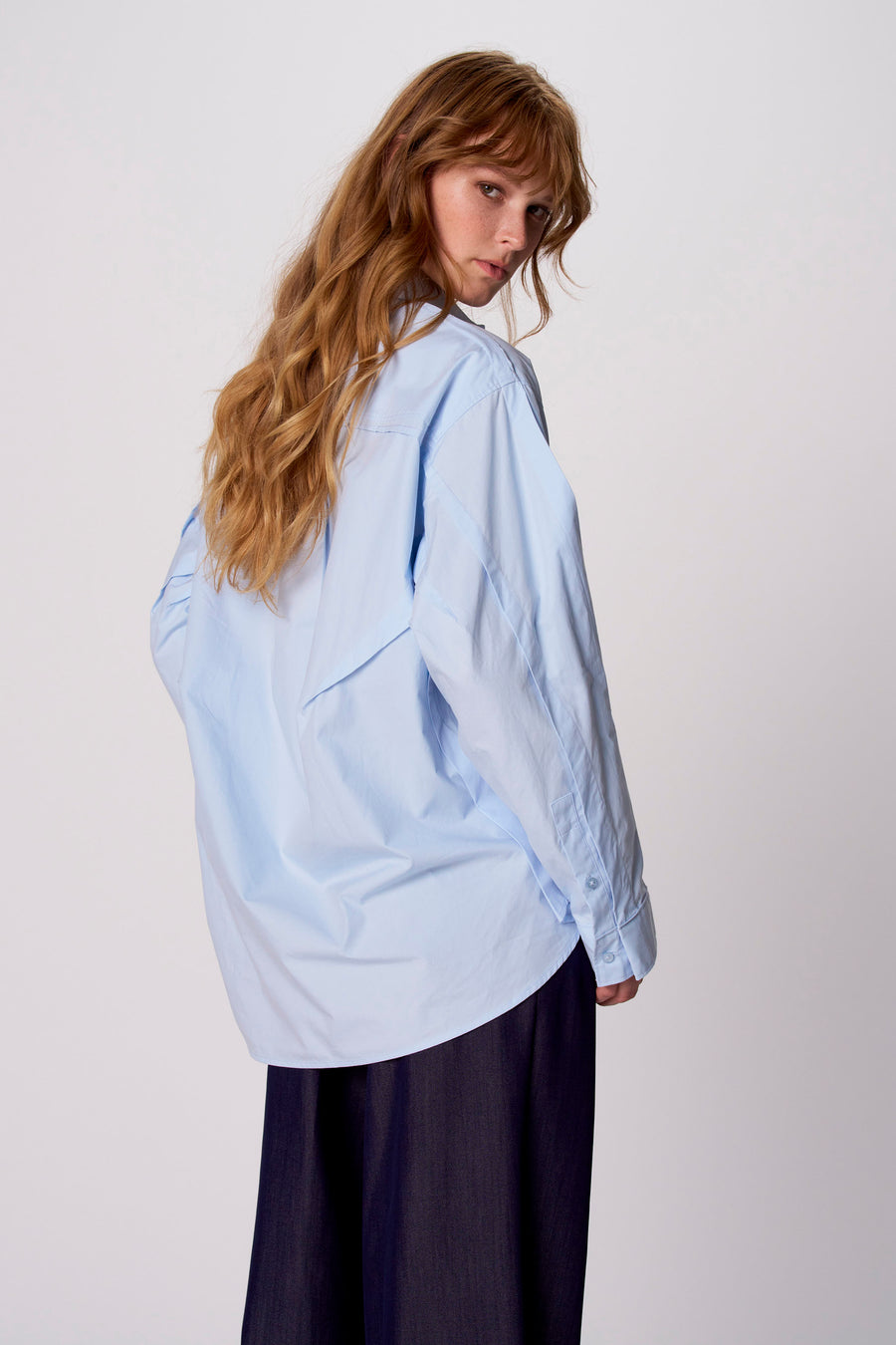 Hemd met lange mouwen - blauw