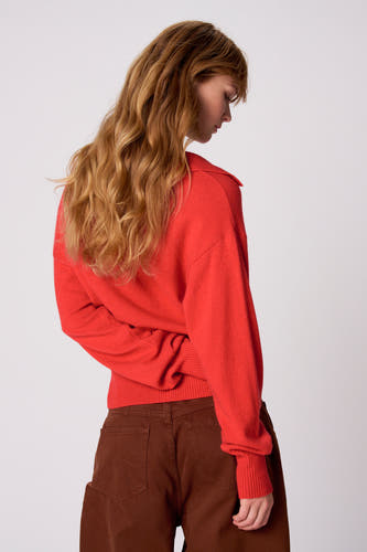 Pull V-hals - rood