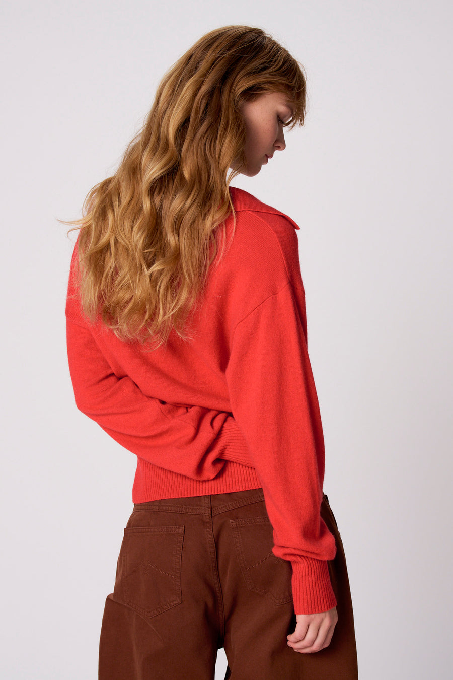 Pull V-hals - rood