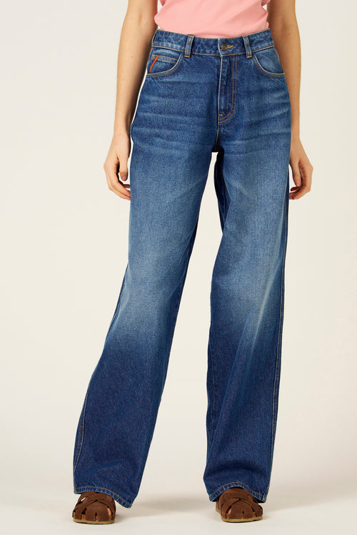 LE JEAN BAGGY - Mid blue denim