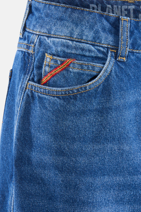 Jeans wide mid blue denim - Le Fabuleux Marcel de Bruxelles