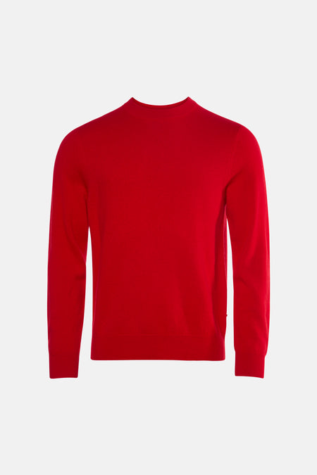 Pull col O - rouge