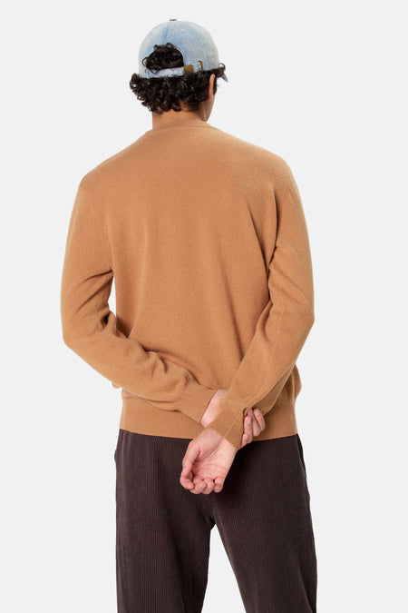 Pull O-hals - beige