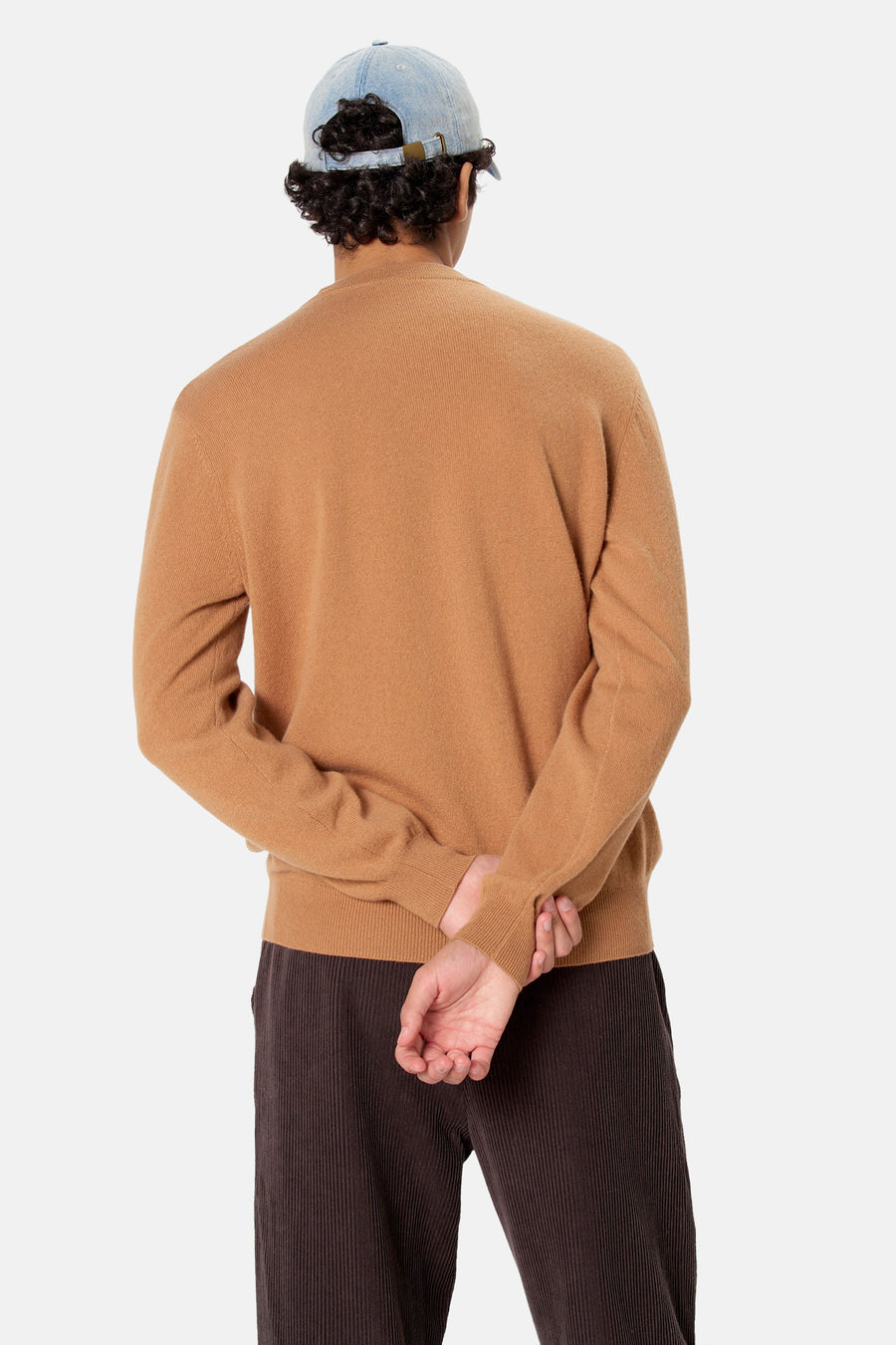 Pull O-hals - beige
