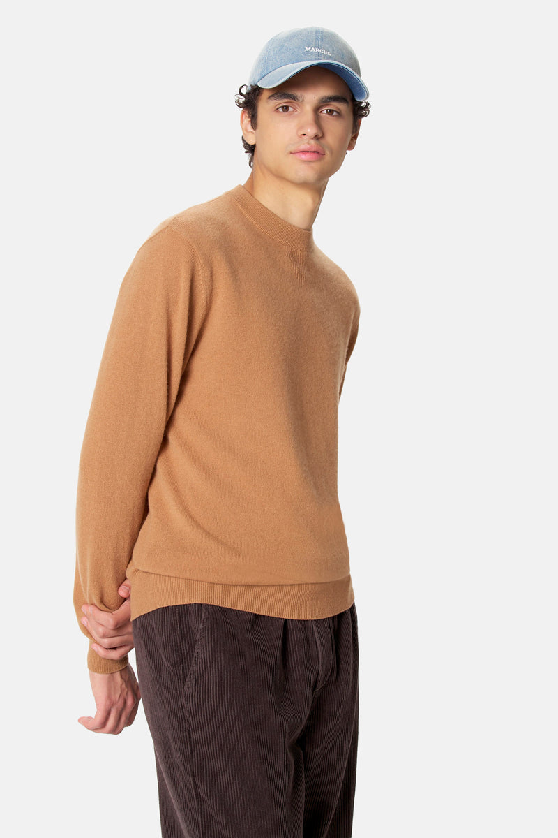Pull O-hals - beige