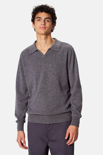 Pull V-hals - grijs
