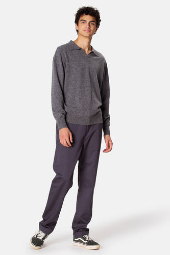 Pull V-hals - grijs