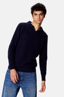 Pull V-hals - blauw