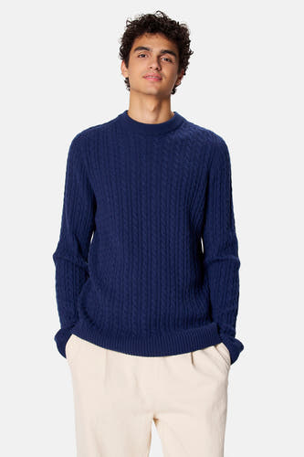 Pull O-hals - blauw