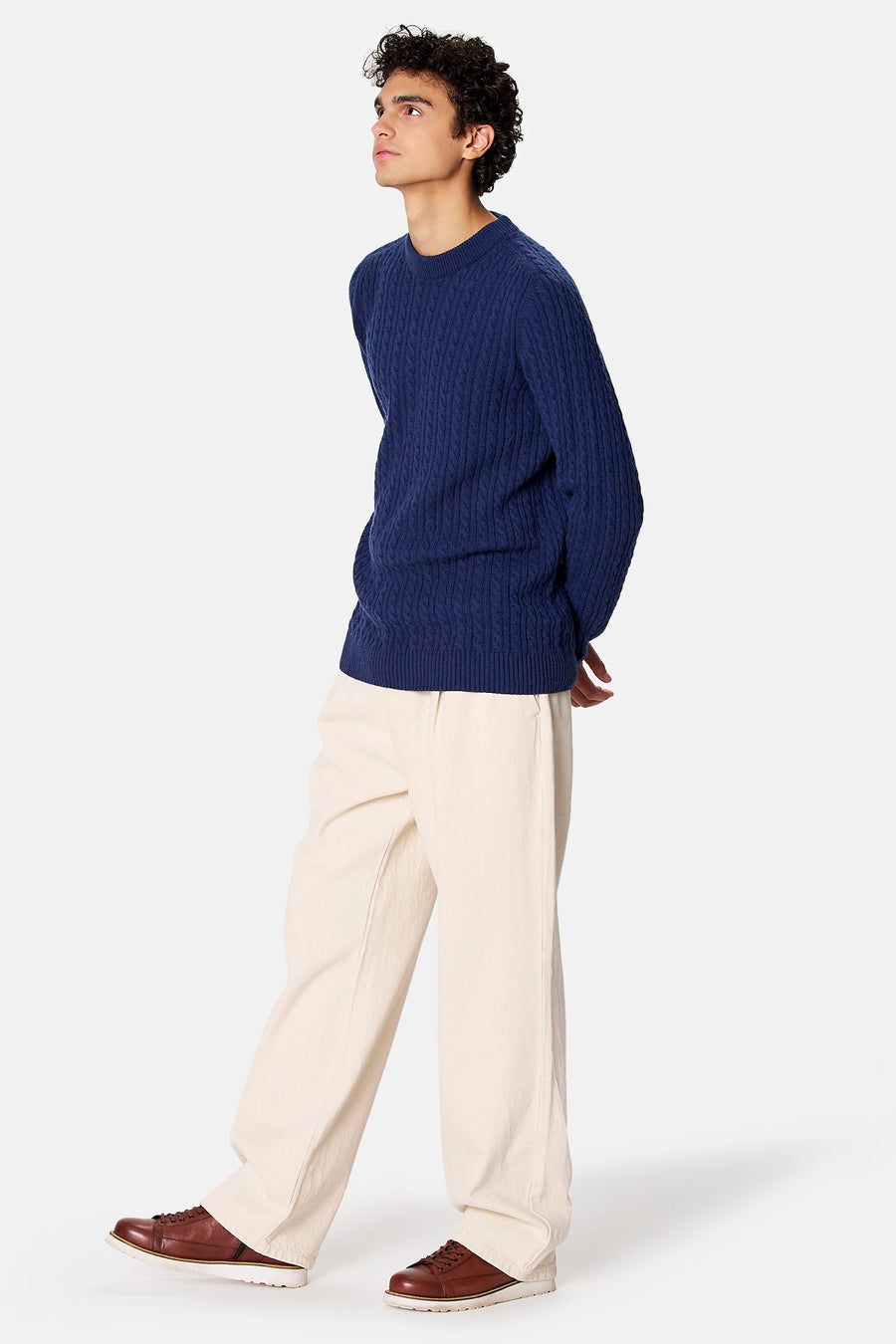 Pull O-hals - blauw