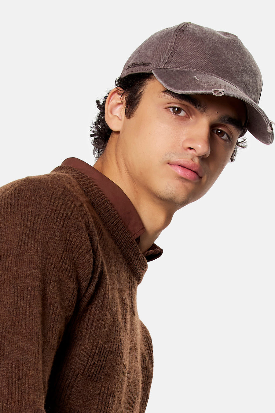 Pull O-hals - bruin