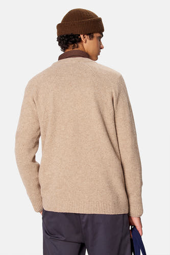 Pull col O - beige