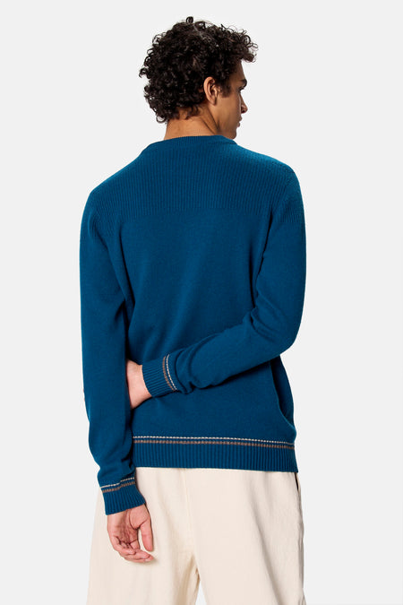 Pull O-hals - blauw