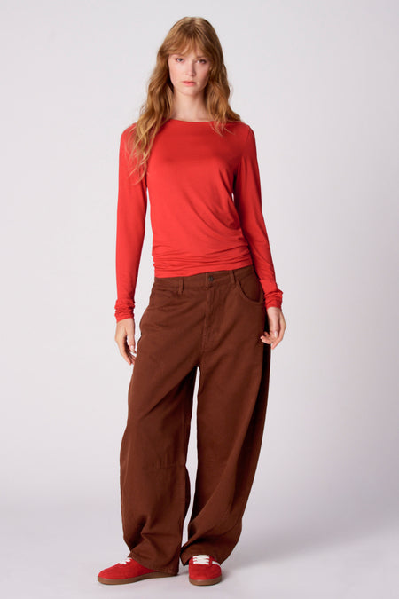 T-shirt met lange mouwen - rood