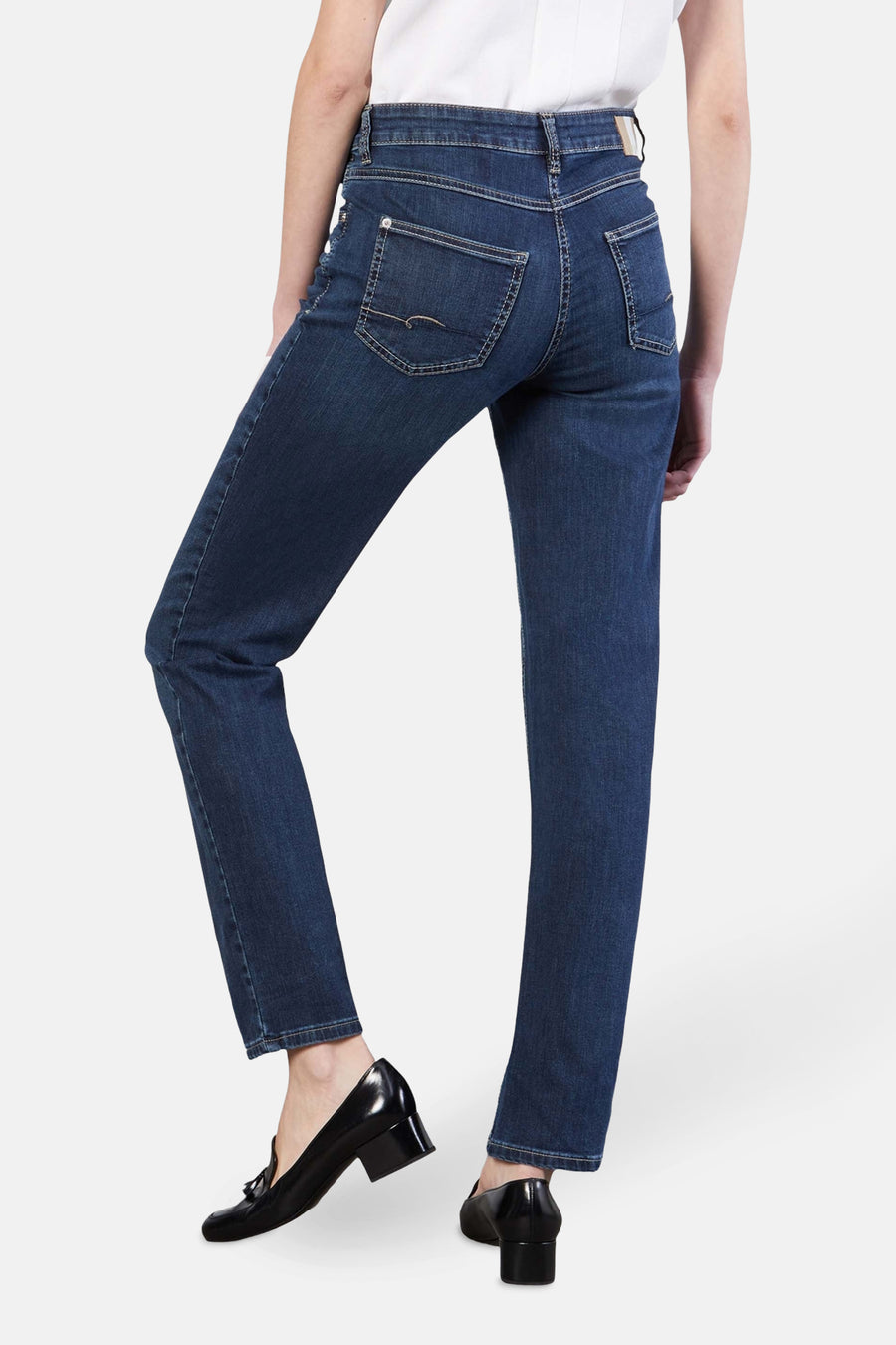 Jean &agrave; coupe droite - bleu