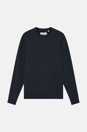 Sweat col O - bleu