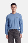 Sweat col O - bleu