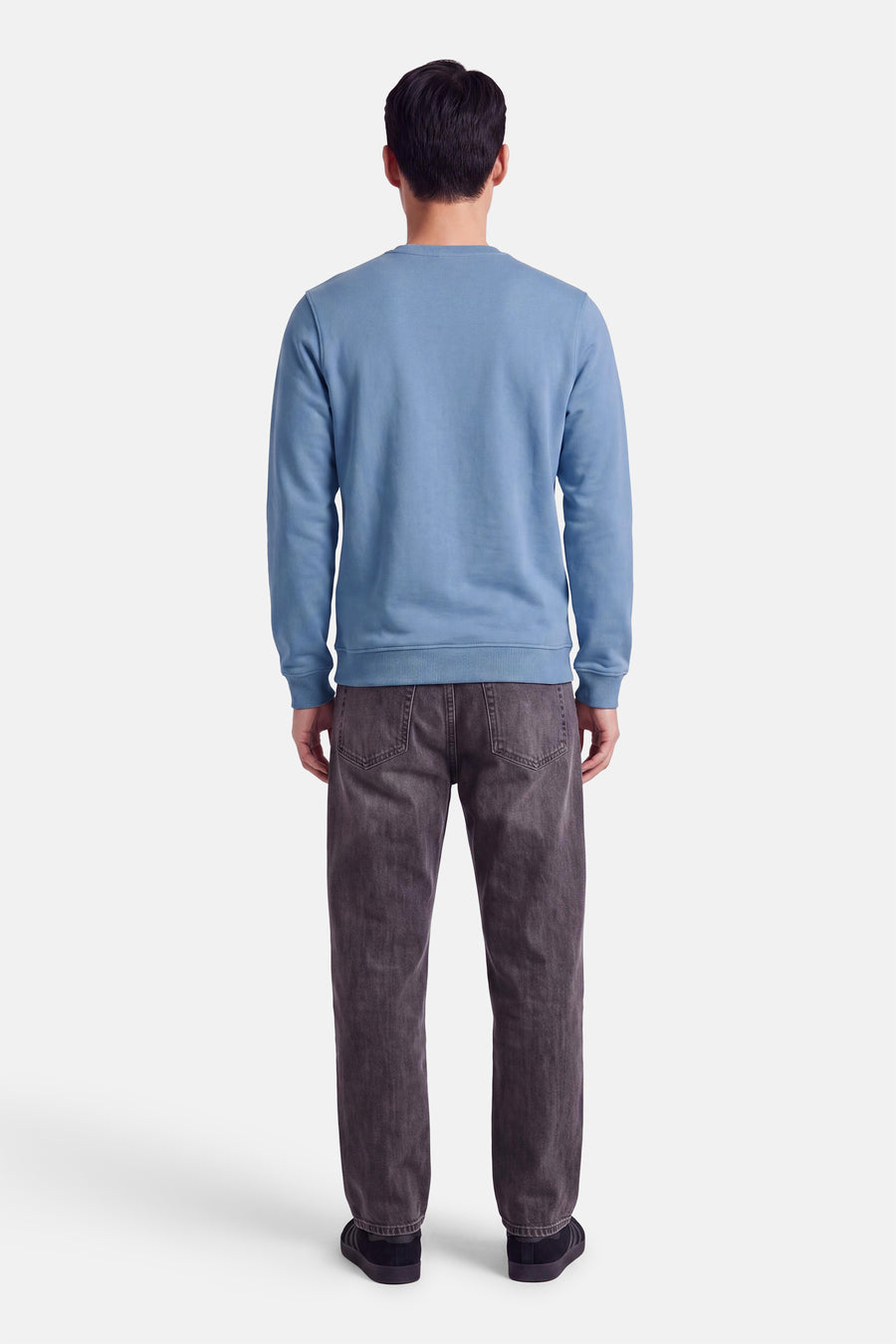 Sweat col O - bleu