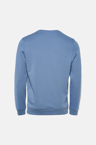 Sweat col O - bleu