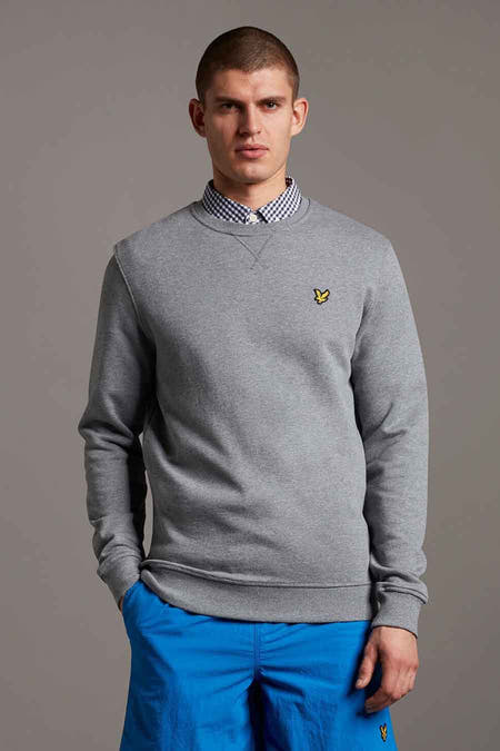 Sweater met ronde hals grijs - LYLE & SCOTT