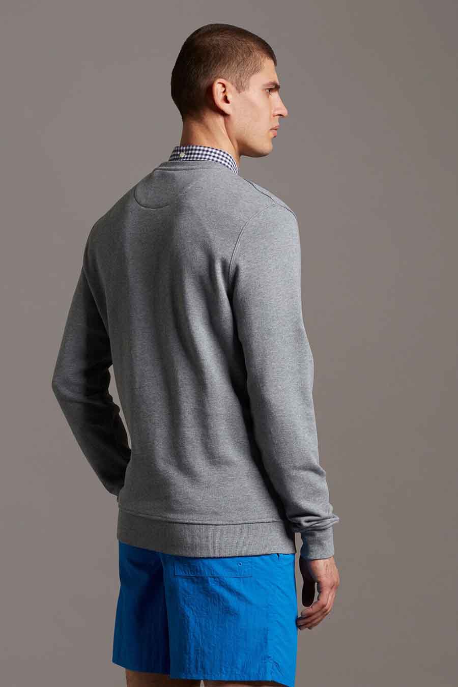 Sweat col O gris - LYLE & SCOTT