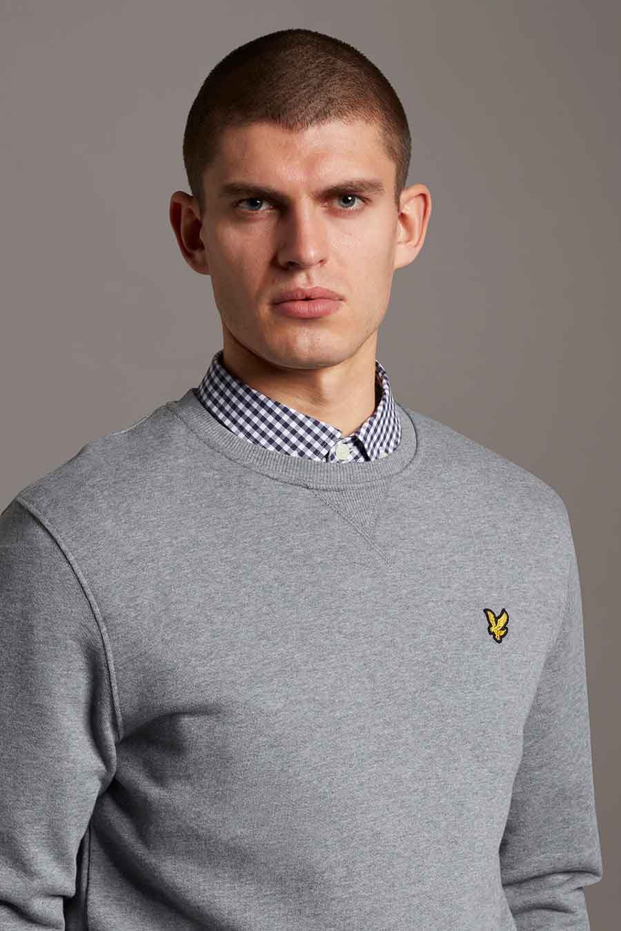 Sweat col O gris - LYLE & SCOTT