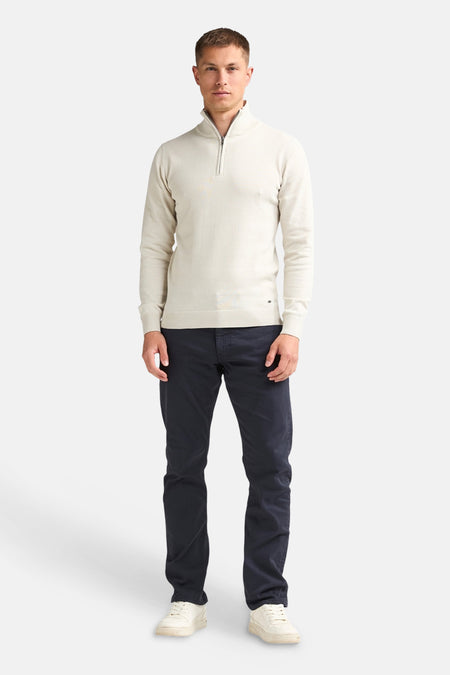 Pull O-hals - Antique White Melee