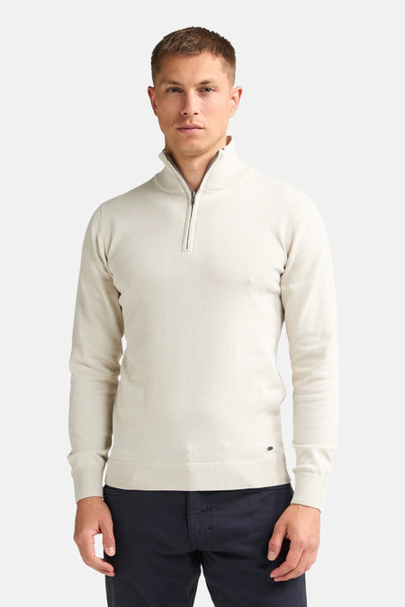 Pull O-hals - Antique White Melee