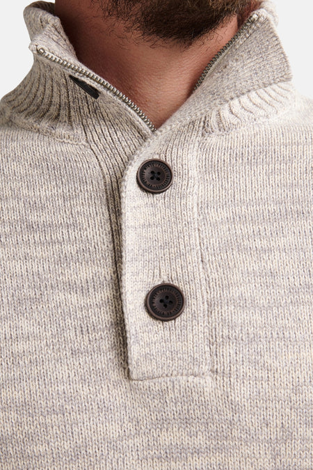Pull col O Écru - Petrol Industries®