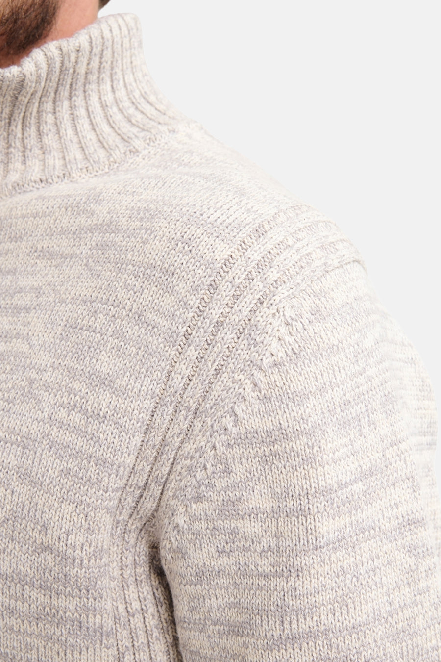 Pull met ronde hals - ecru - Petrol Industries®