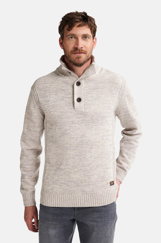 Pull met ronde hals - ecru - Petrol Industries®