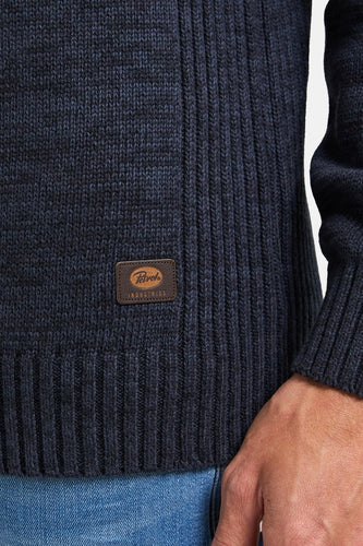 Pull met ronde hals - blauw - Petrol Industries®