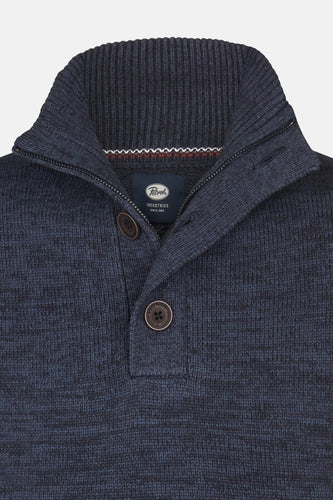 Pull met ronde hals - blauw - Petrol Industries®