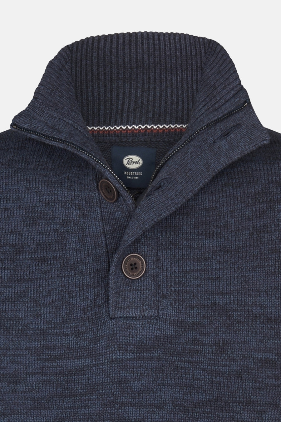 Pull met ronde hals - blauw - Petrol Industries®