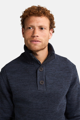 Pull met ronde hals - blauw - Petrol Industries®