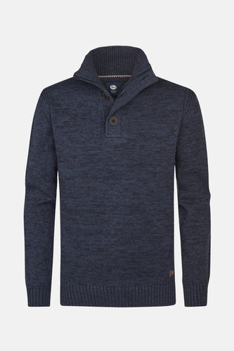 Pull met ronde hals - blauw - Petrol Industries®