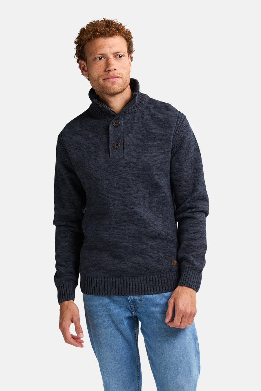 Pull met ronde hals - blauw - Petrol Industries®