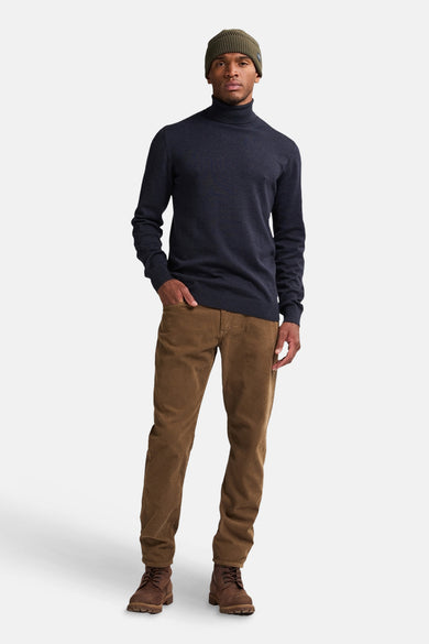 Pull à col roulé - bleu