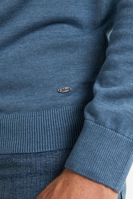 Pull col roulé Bleu - Petrol Industries®