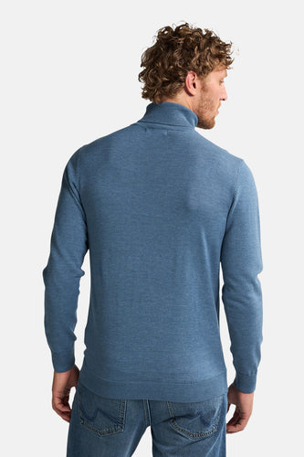Pull à col roulé - bleu - Petrol Industries®