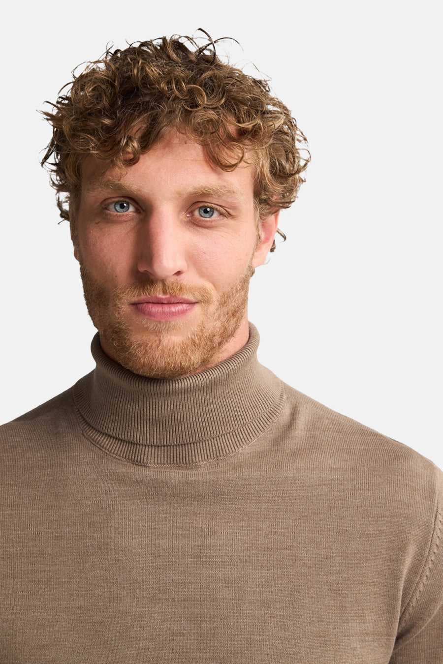 Pull col roulé beige - Petrol Industries®