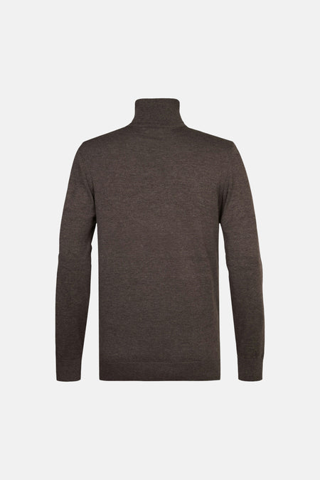 Pull col roulé brun - Petrol Industries®