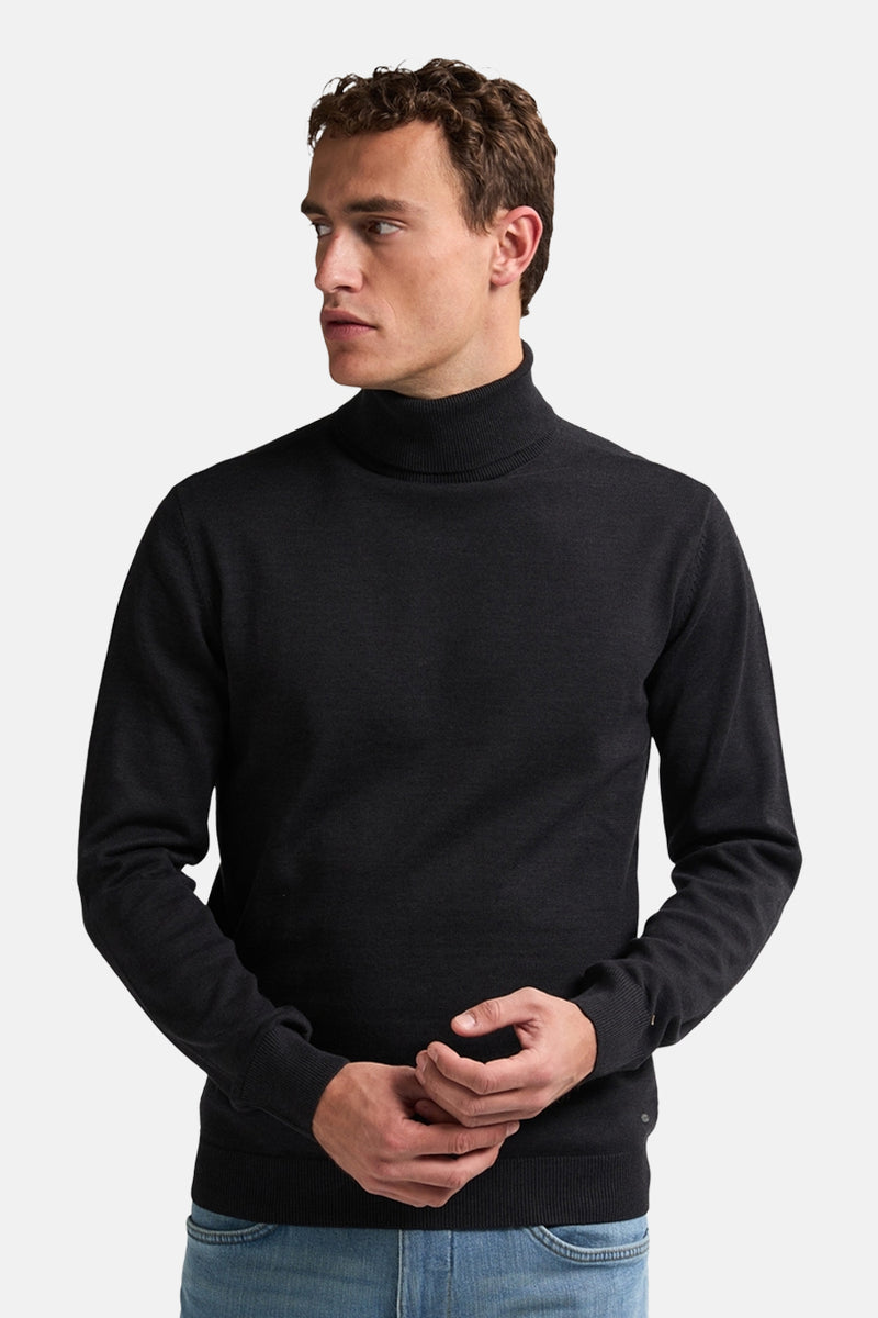 Pull col roulé Noir - Petrol Industries®