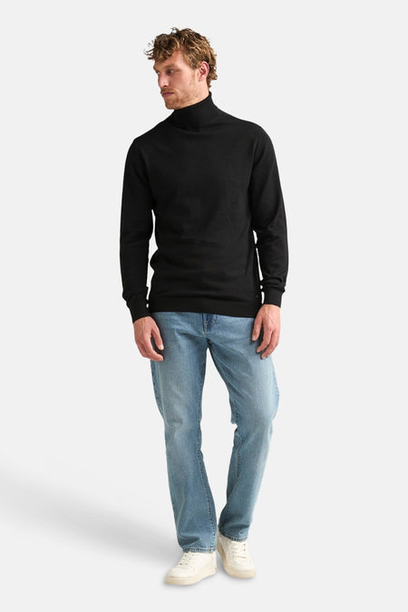 Pull à col roulant - noir