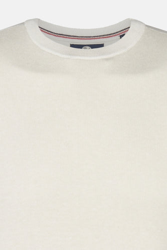 Pull met ronde hals - ecru