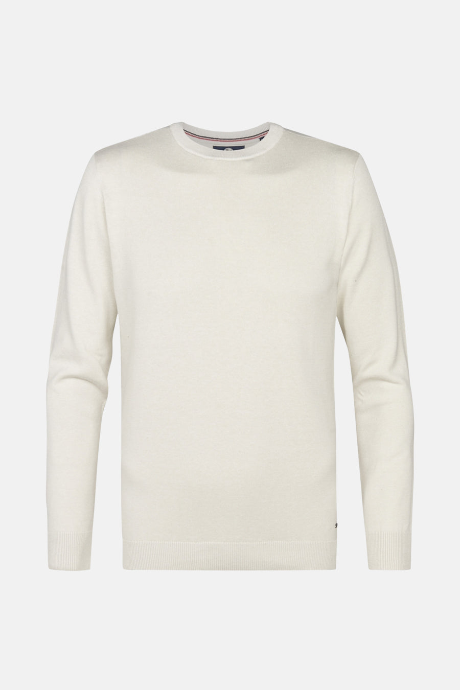 Pull met ronde hals - ecru