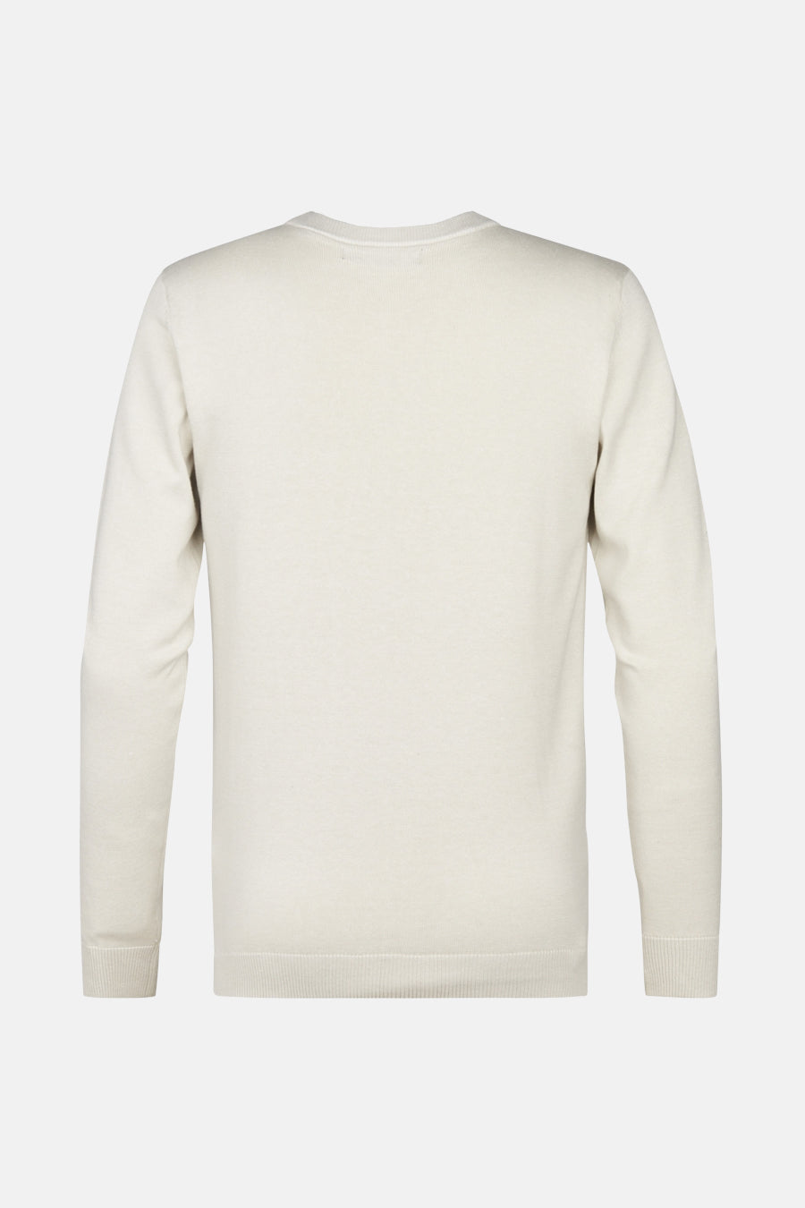 Pull met ronde hals - ecru