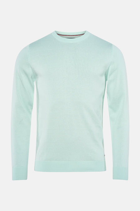 Pull met ronde hals - groen