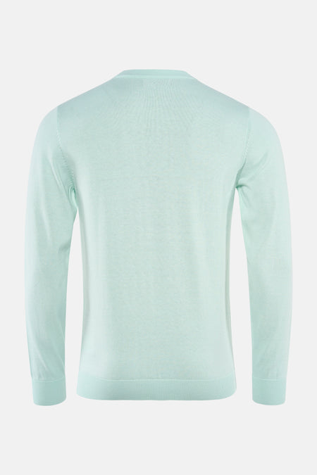 Pull met ronde hals - groen